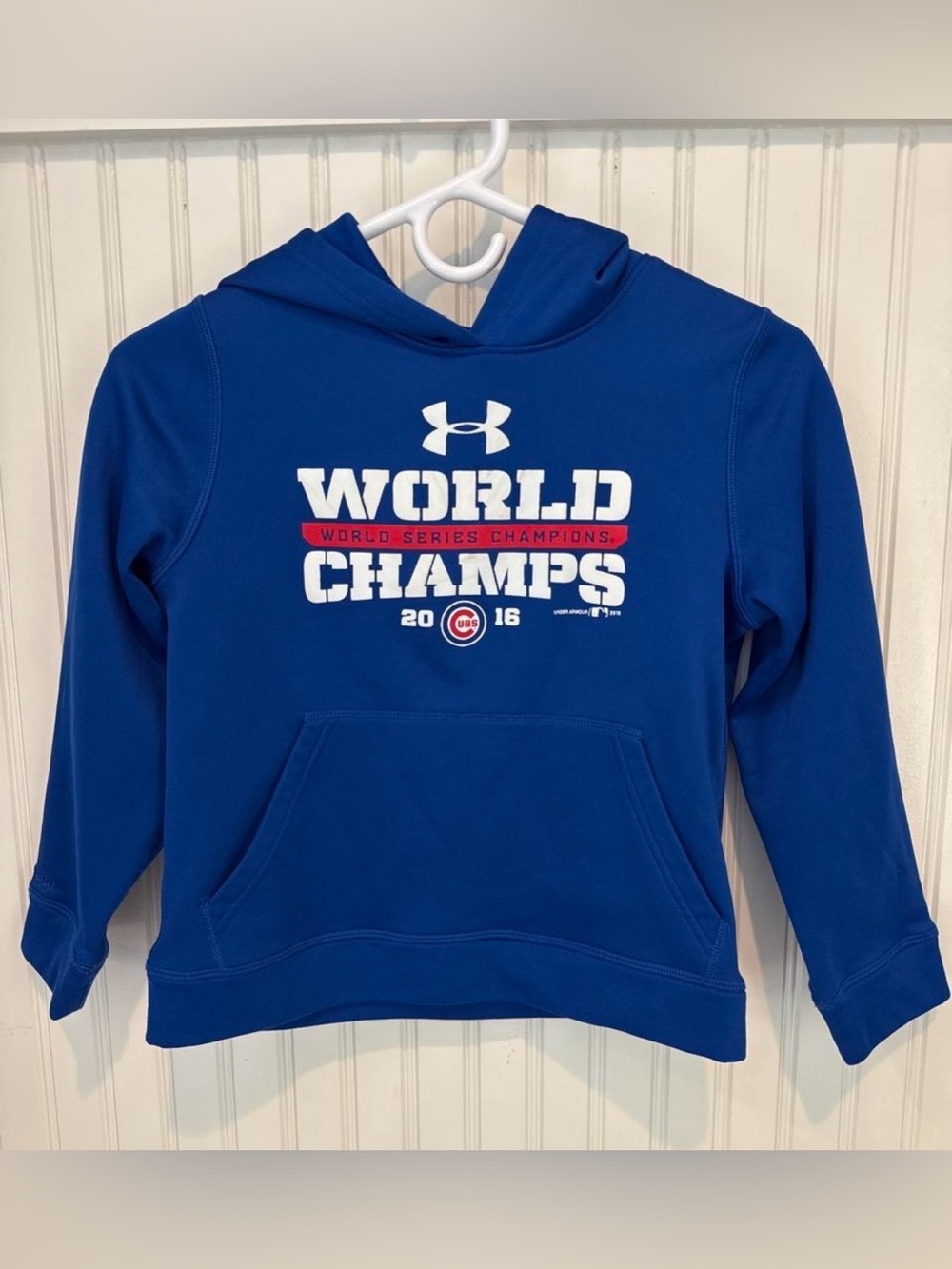 Under Armour Kids Cubs 'World Champs' Hooded Sweatshirt